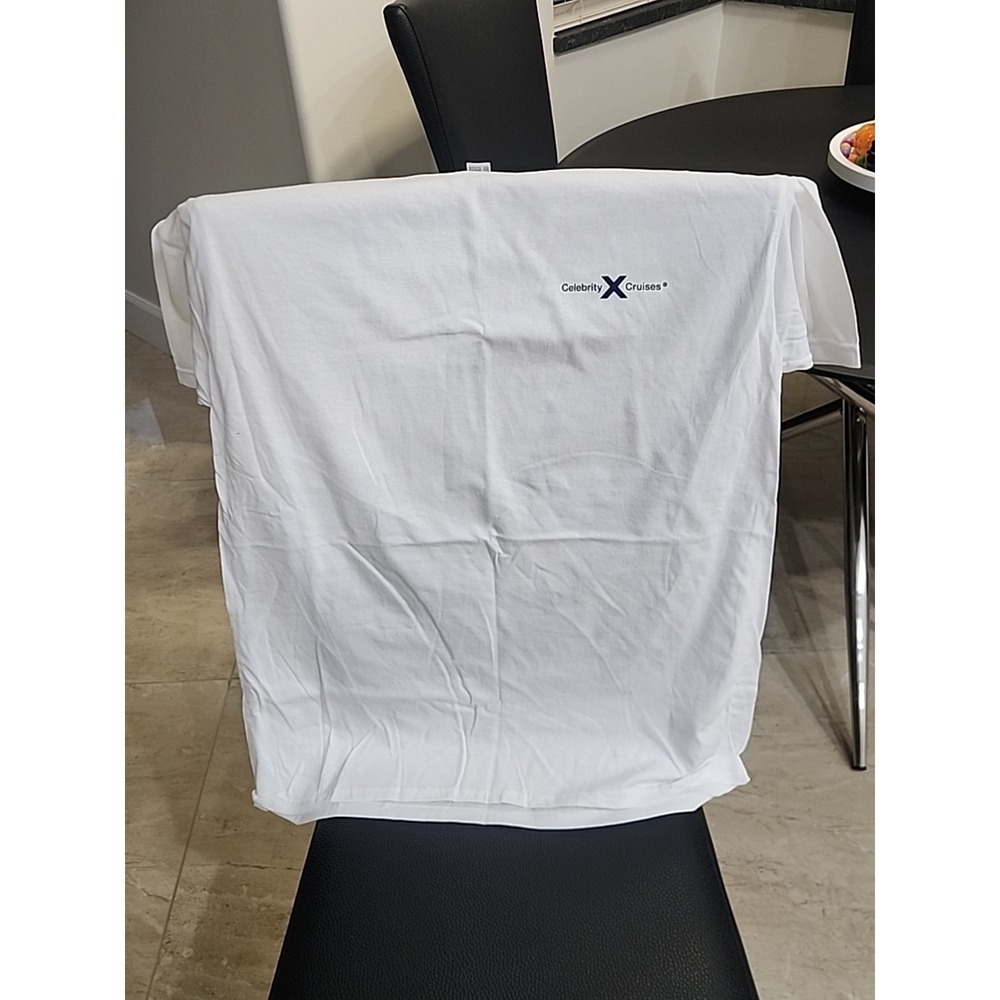 Celebrity Cruises Unisex White T-Shirt Size‎ Large - Brand New, never washed